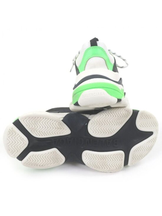 Balenciaga Triple S Mesh Leather Distressed Dad Shoes Low Cut Sneakers - Picture 5 of 11